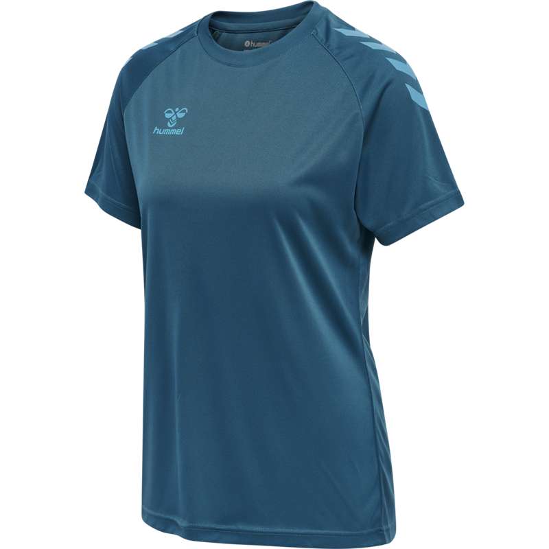 Hummel Core Xk Core Poly S/S T-shirts Dames Blauw | 583549-726