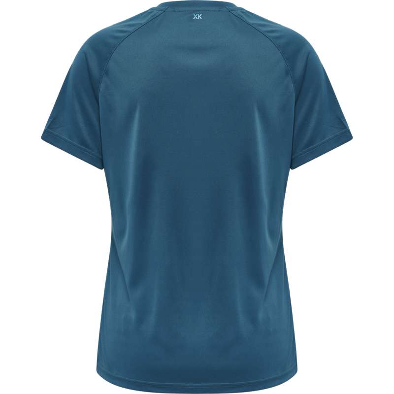 Hummel Core Xk Core Poly S/S T-shirts Dames Blauw | 583549-726