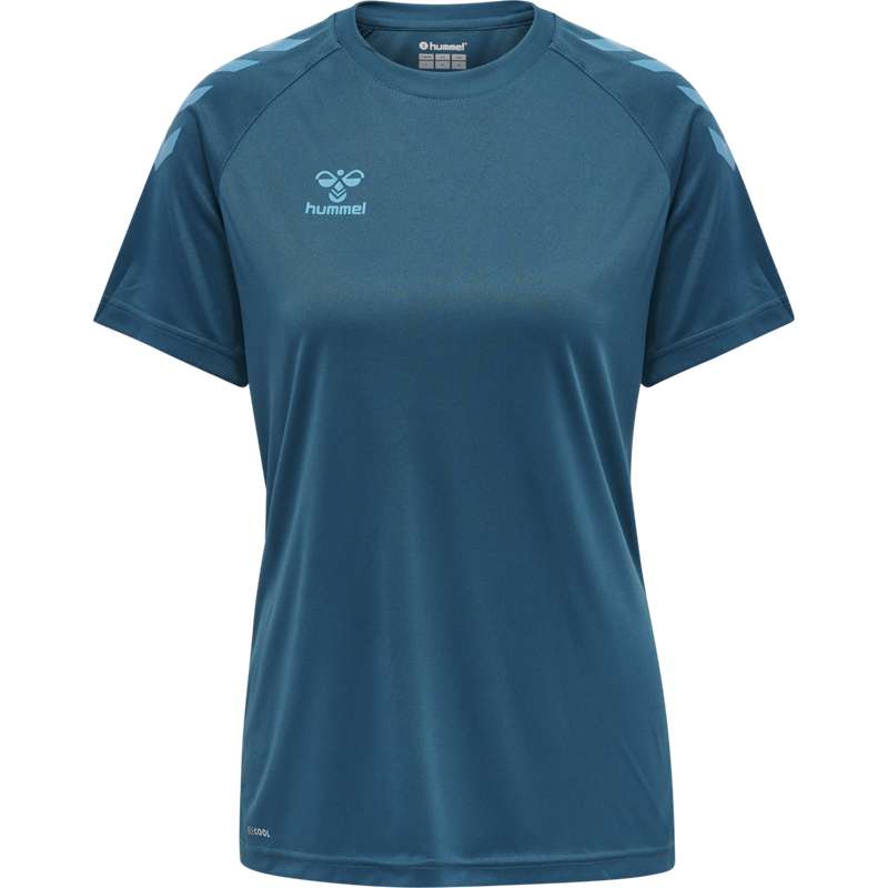 Hummel Core Xk Core Poly S/S T-shirts Dames Blauw | 583549-726