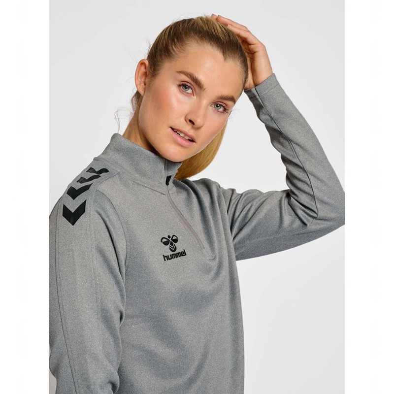 Hummel Core Xk Half Zip Sweat Sweatshirts Dames Grijs | 826150-777