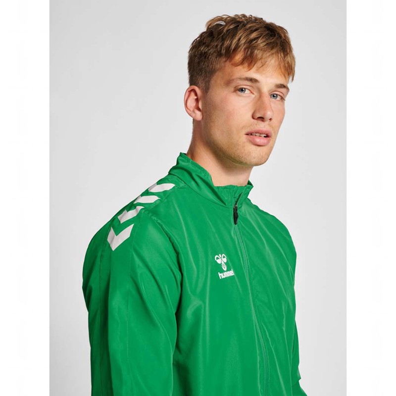 Hummel Core Xk Micro Zip Jassen Heren Groen | 054090-899