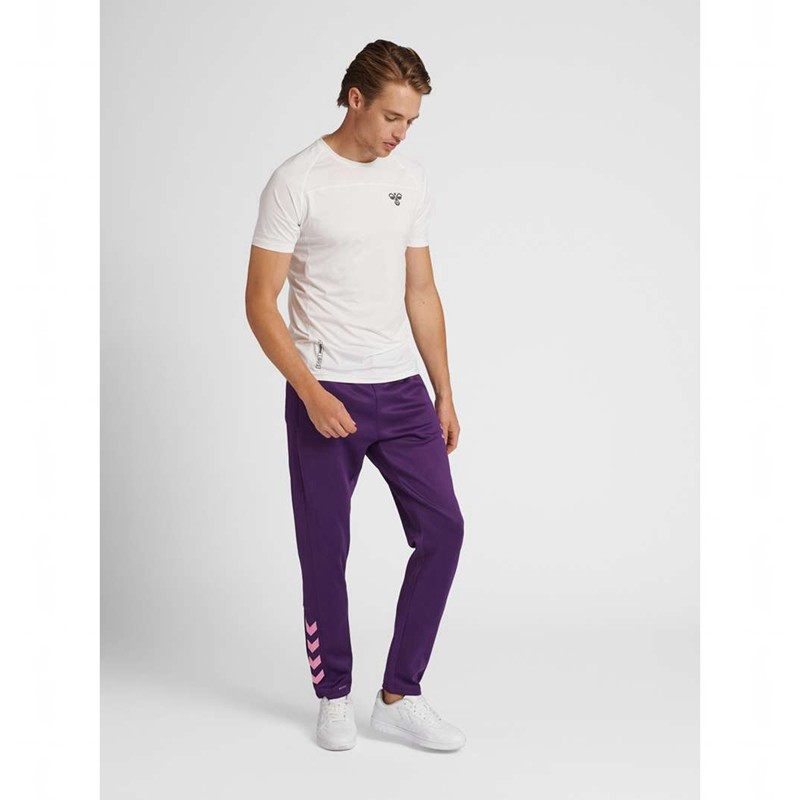 Hummel Core Xk Poly Broek Heren Paars | 215818-378