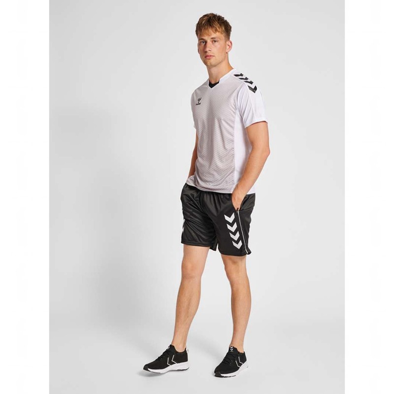 Hummel Core Xk Poly Coach Korte Broek Heren Zwart | 058239-319