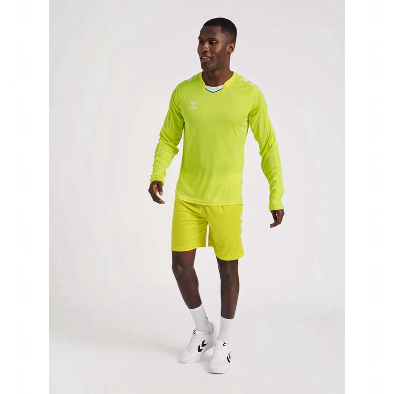 Hummel Core Xk Poly Korte Broek Heren Geel | 859549-143