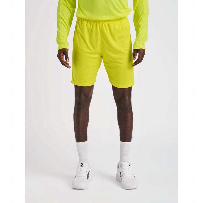 Hummel Core Xk Poly Korte Broek Heren Geel | 859549-143