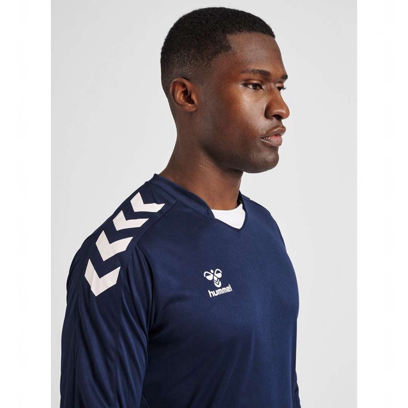 Hummel Core Xk Poly L/S Jersey Heren Donkerblauw | 585189-561