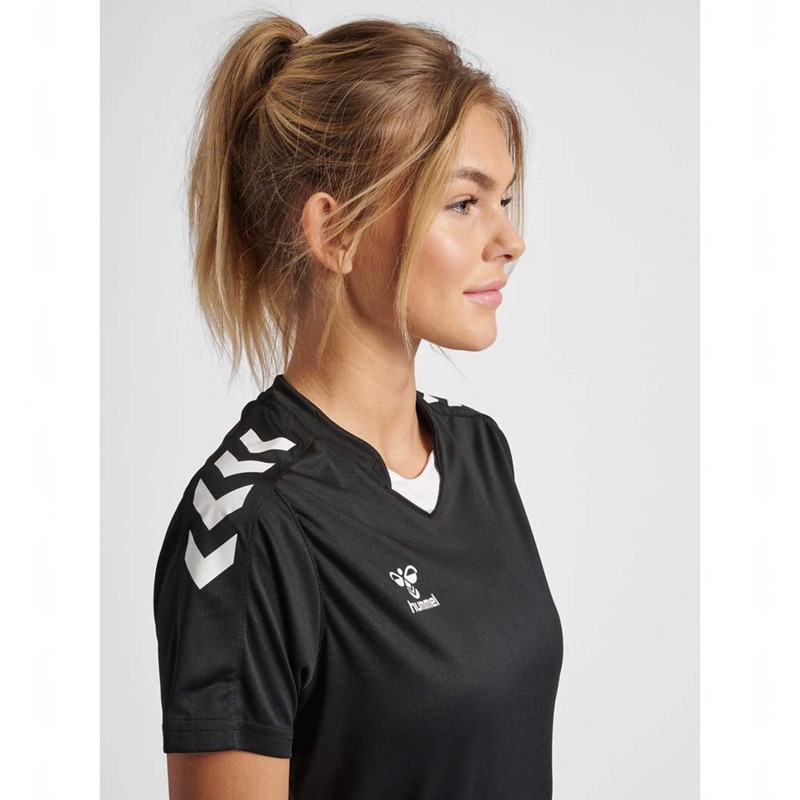 Hummel Core Xk Poly S/S Jersey Dames Zwart | 365253-172