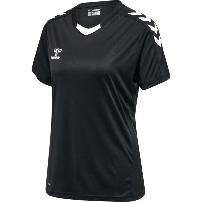 Hummel Core Xk Poly S/S Jersey Dames Zwart | 365253-172