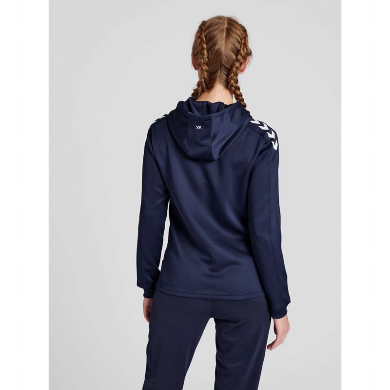 Hummel Core Xk Poly Sweat Hoodie Dames Donkerblauw | 248356-763