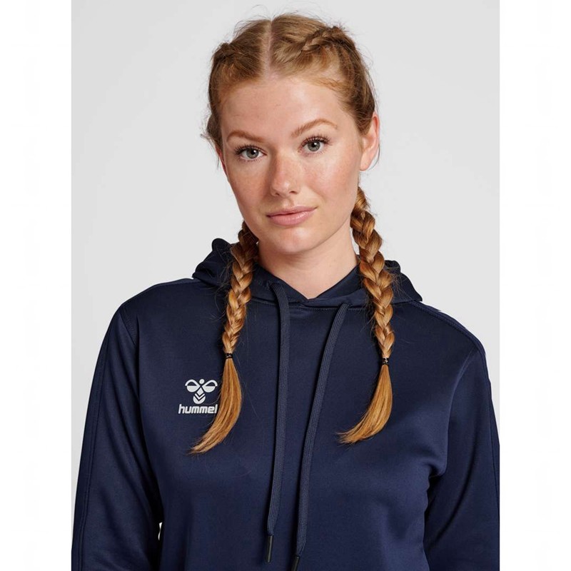 Hummel Core Xk Poly Sweat Hoodie Dames Donkerblauw | 248356-763