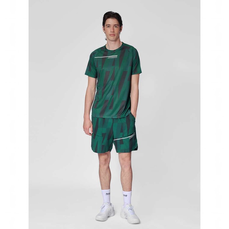Hummel Court Aop Light Weight T-shirts Heren Groen | 174188-244