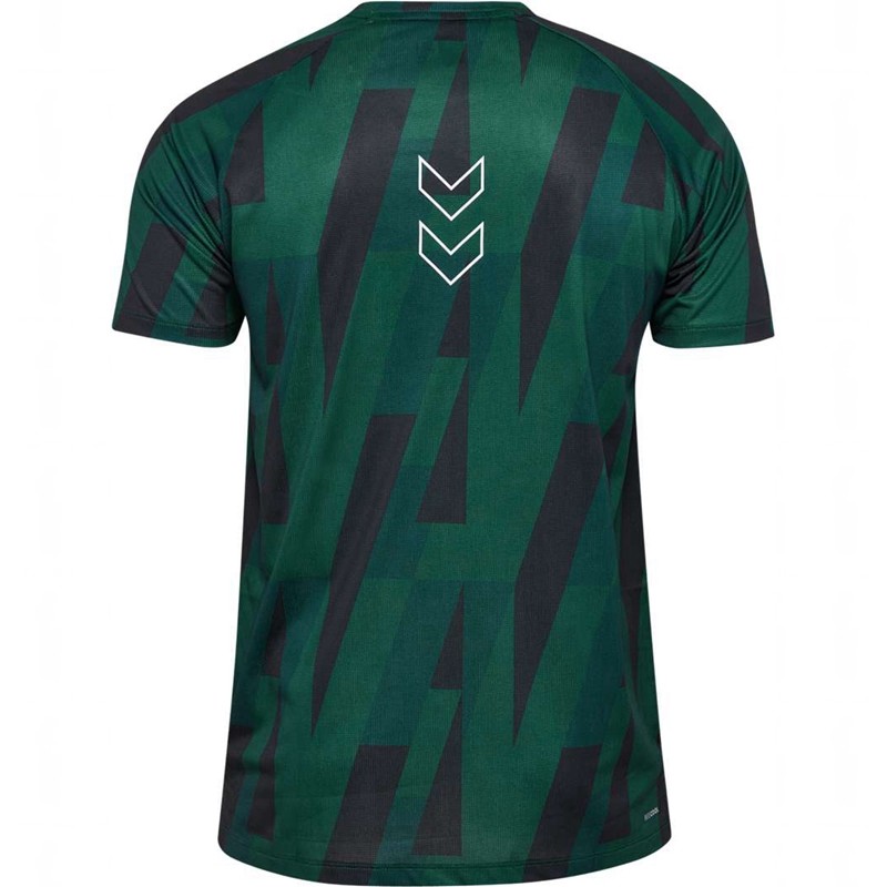 Hummel Court Aop Light Weight T-shirts Heren Groen | 174188-244