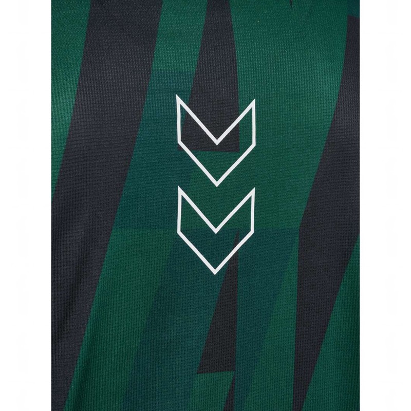Hummel Court Aop Light Weight T-shirts Heren Groen | 174188-244