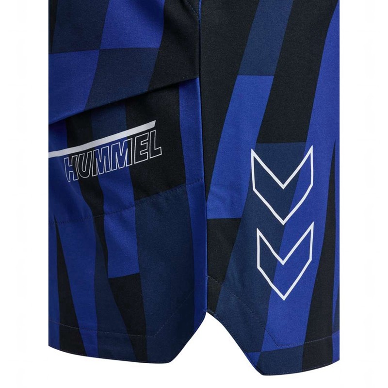 Hummel Court Aop Pocket Korte Broek Heren Blauw | 383310-490