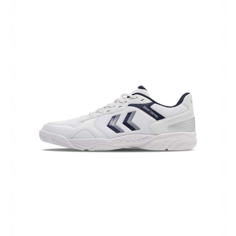 Hummel Court Control Ii Indoorschoenen Heren Wit | 111189-568