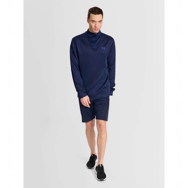 Hummel Court Half Zip L/S Sweatshirts Heren Donkerblauw | 468047-514