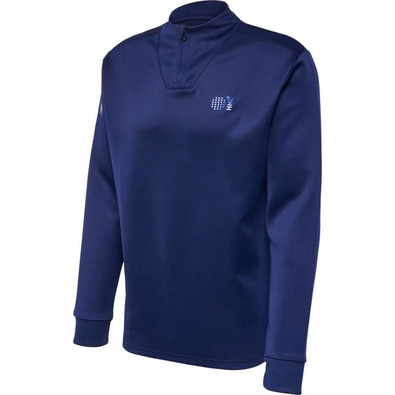 Hummel Court Half Zip L/S Sweatshirts Heren Donkerblauw | 468047-514