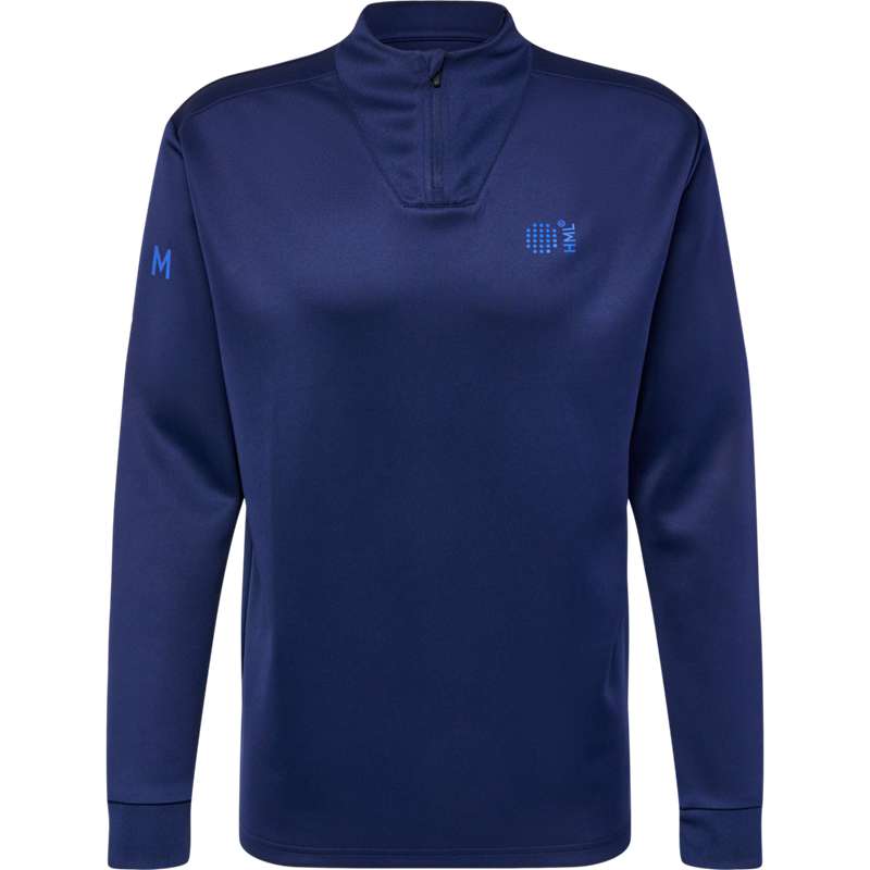 Hummel Court Half Zip L/S Sweatshirts Heren Donkerblauw | 468047-514