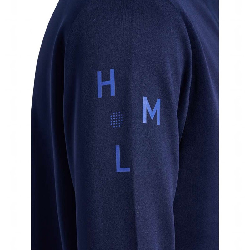 Hummel Court Half Zip L/S Sweatshirts Heren Donkerblauw | 468047-514