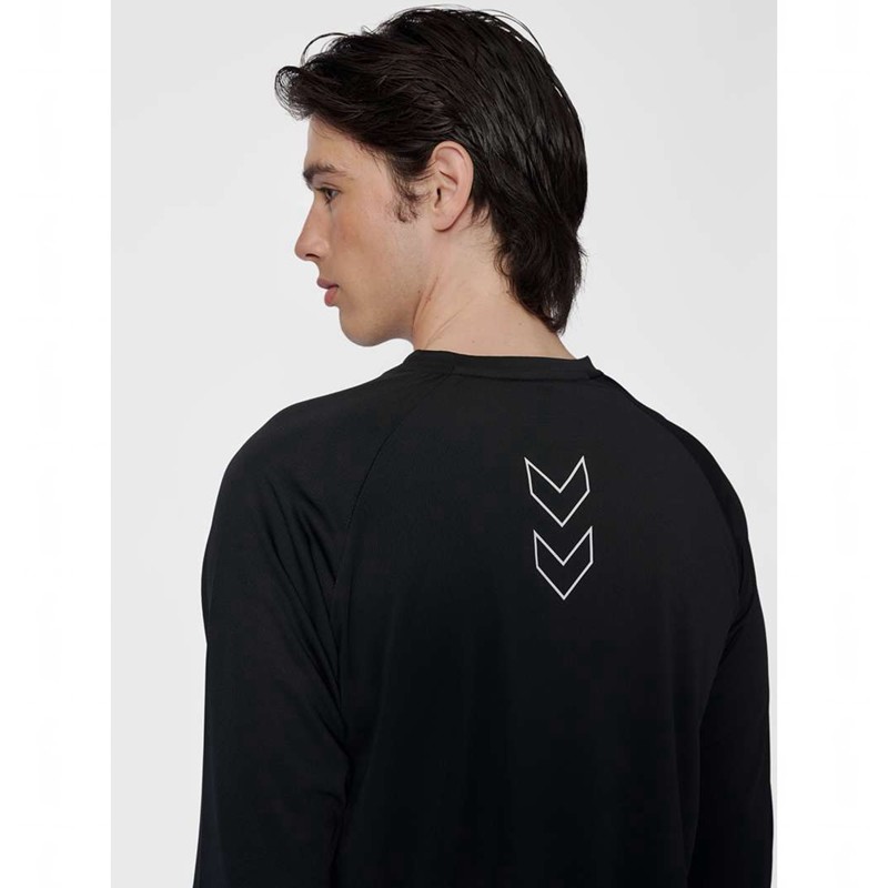 Hummel Court Light Weight L/S T-shirts Heren Zwart | 227729-236