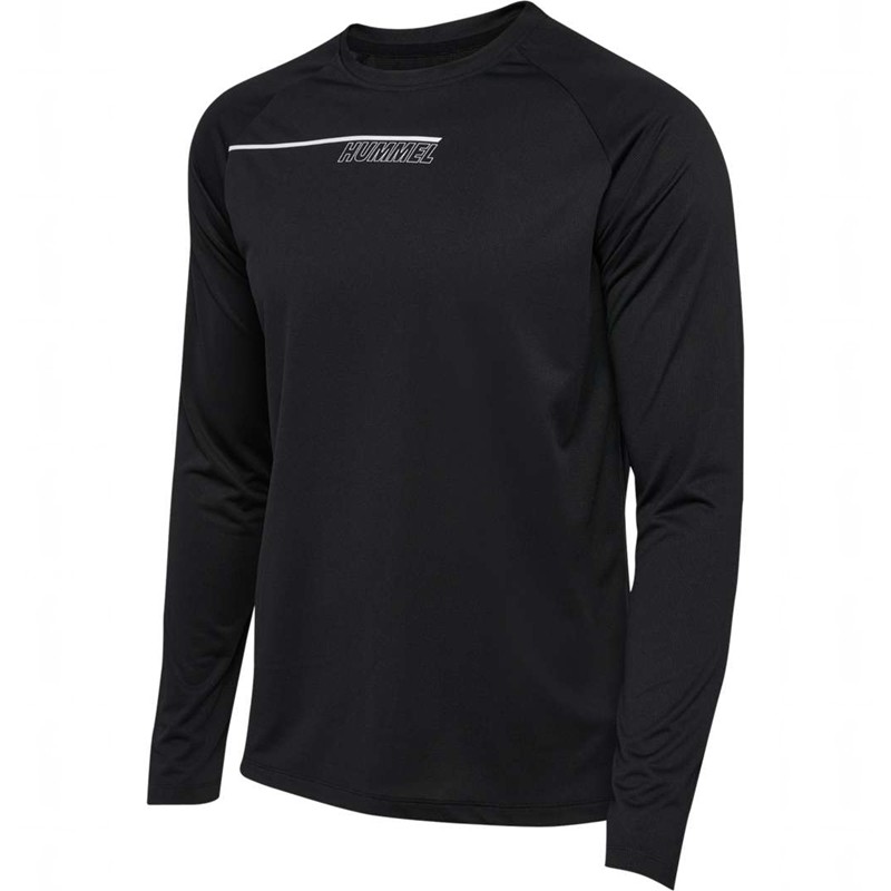 Hummel Court Light Weight L/S T-shirts Heren Zwart | 227729-236