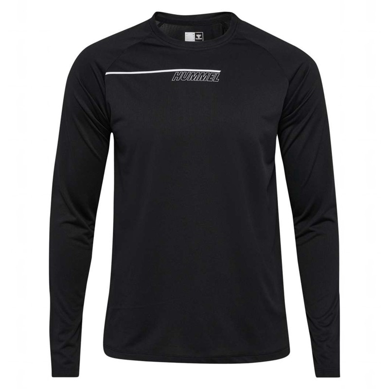 Hummel Court Light Weight L/S T-shirts Heren Zwart | 227729-236