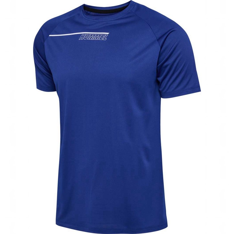 Hummel Court Light Weight T-shirts Heren Blauw | 592147-450