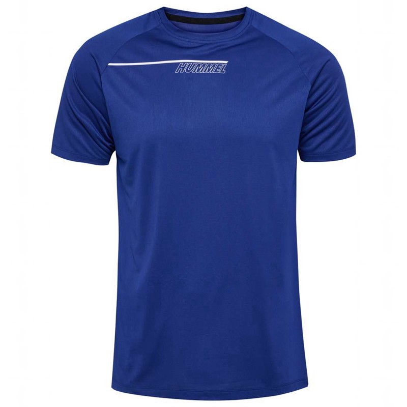 Hummel Court Light Weight T-shirts Heren Blauw | 592147-450