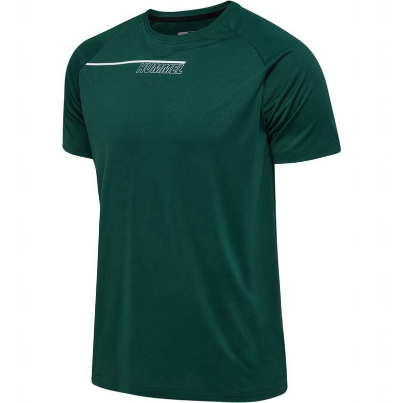 Hummel Court Light Weight T-shirts Heren Groen | 525133-664
