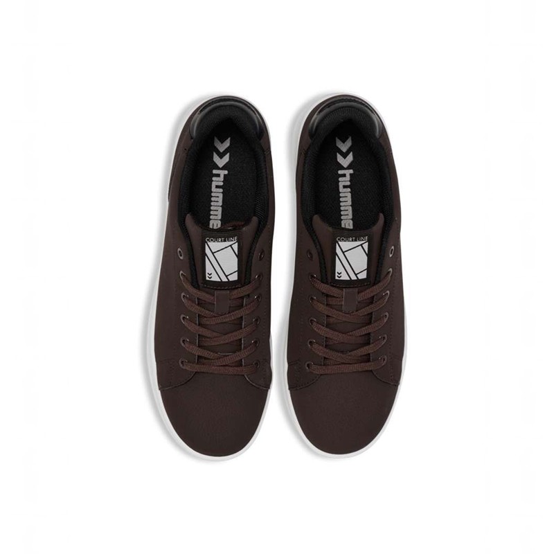 Hummel Court Line Wt Sneakers Heren Chocola | 321400-754