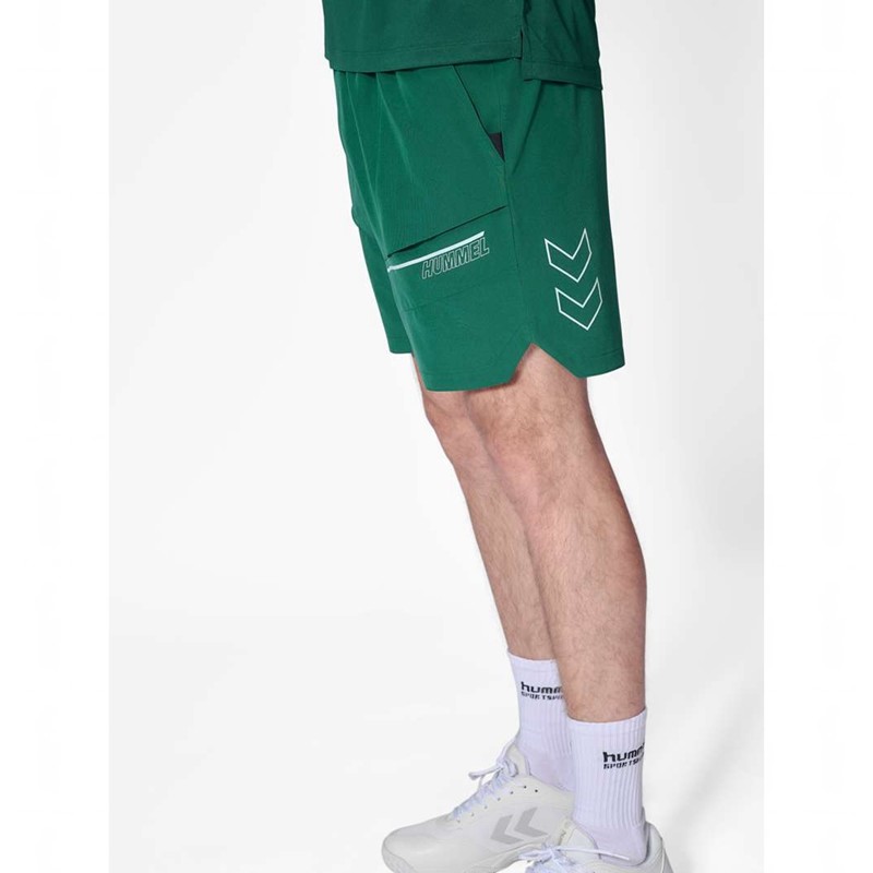 Hummel Court Pocket Korte Broek Heren Groen | 760207-163