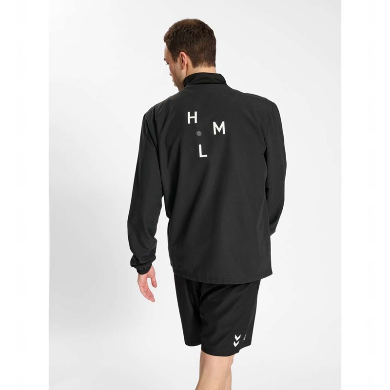 Hummel Court Woven Jassen Heren Zwart | 248437-101