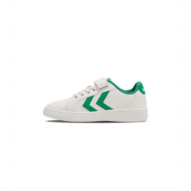 Hummel Derby Court Jr Sneakers Kinderen Groen | 038078-760
