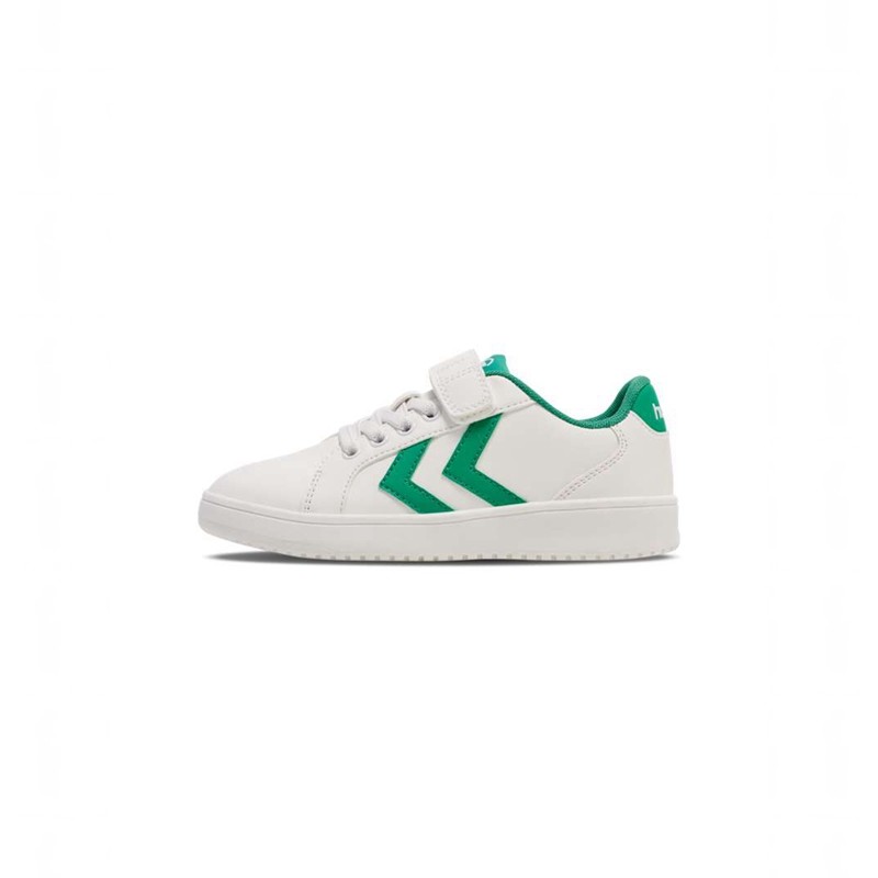 Hummel Derby Court Jr Sneakers Kinderen Groen | 038078-760