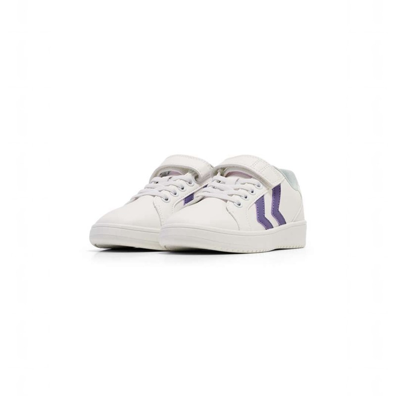 Hummel Derby Court Jr Sneakers Kinderen Wit | 046773-036