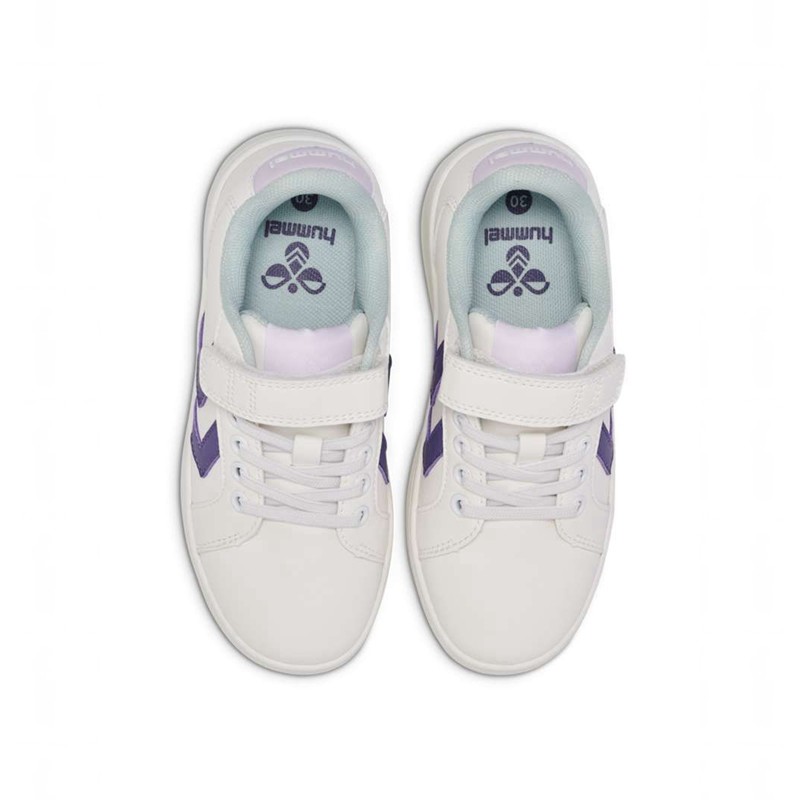 Hummel Derby Court Jr Sneakers Kinderen Wit | 046773-036