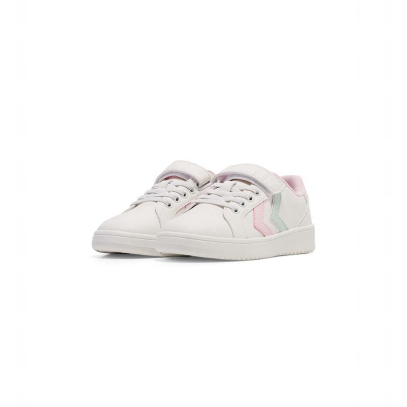 Hummel Derby Court Jr Voetbalschoenen Kinderen Wit | 519447-908