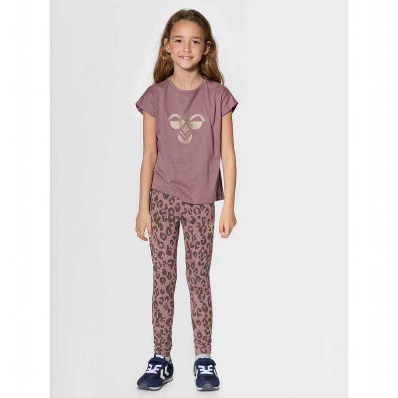 Hummel Diez S/S T-shirts Kinderen Roze | 059286-825