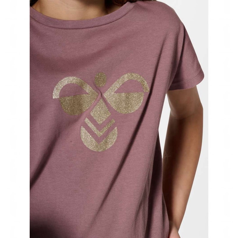 Hummel Diez S/S T-shirts Kinderen Roze | 059286-825