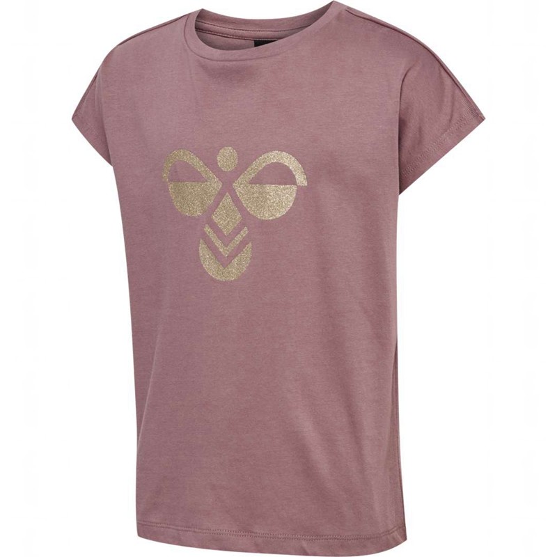 Hummel Diez S/S T-shirts Kinderen Roze | 059286-825