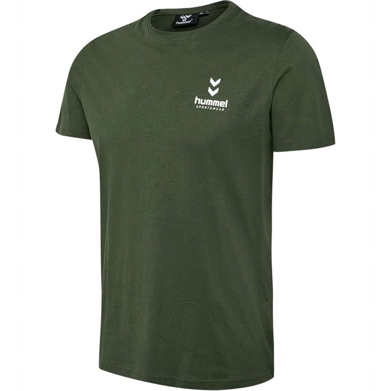 Hummel Dylan T-shirts Heren Groen | 327884-253