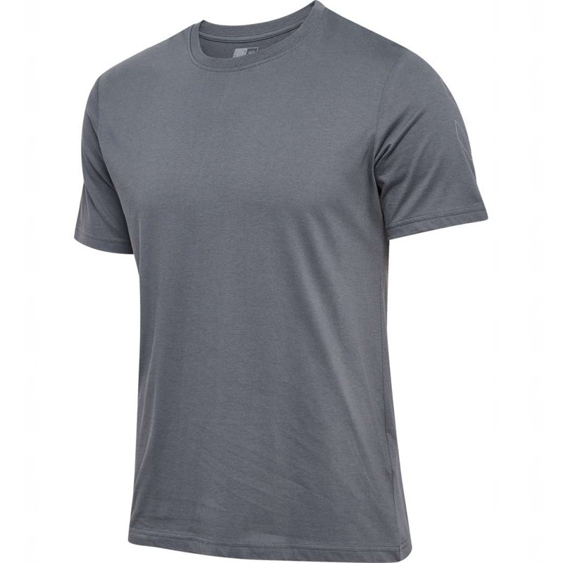 Hummel Elemental Chevron Cotton T-shirts Heren Grijs | 492064-314
