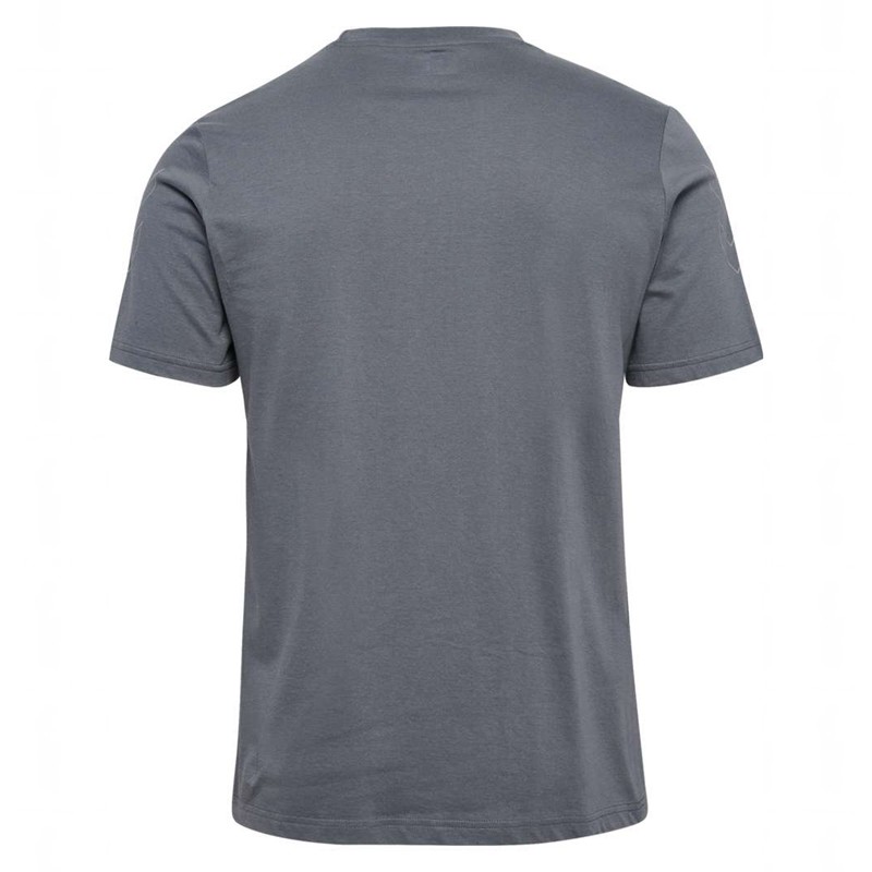 Hummel Elemental Chevron Cotton T-shirts Heren Grijs | 492064-314