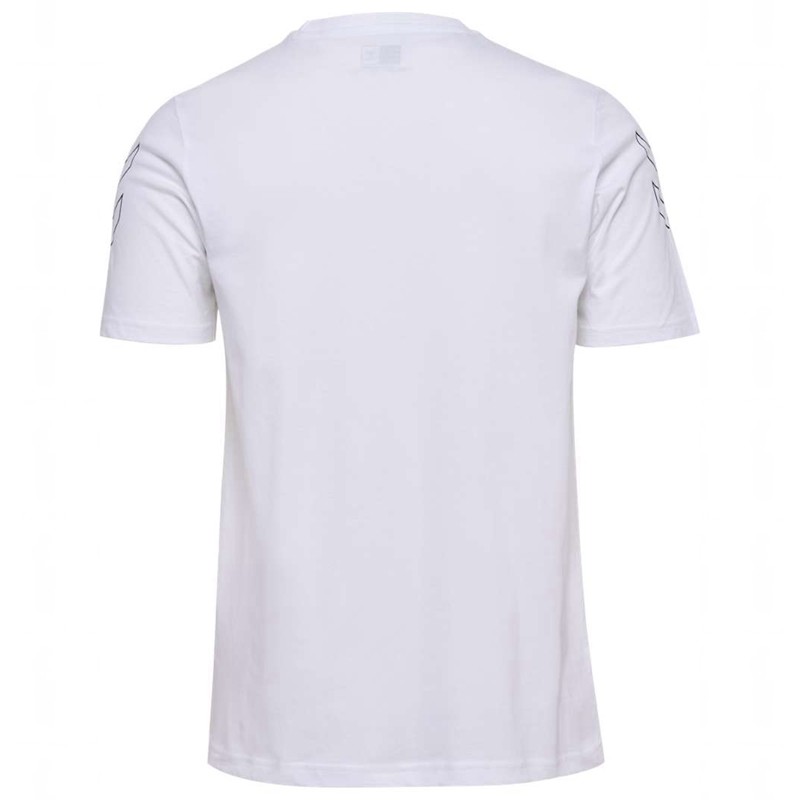 Hummel Elemental Chevron Cotton T-shirts Heren Wit | 880428-944