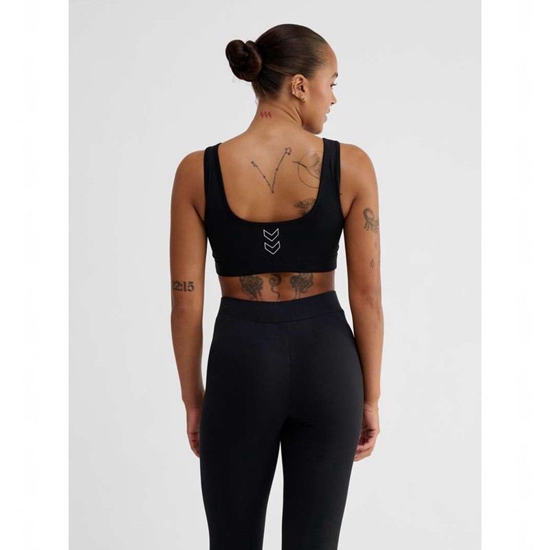 Hummel Elemental Cotton Top Sport BH Dames Zwart | 884734-129