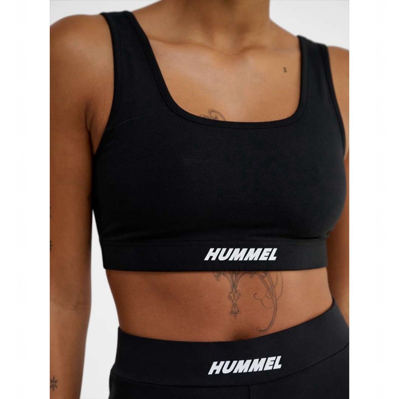 Hummel Elemental Cotton Top Sport BH Dames Zwart | 884734-129