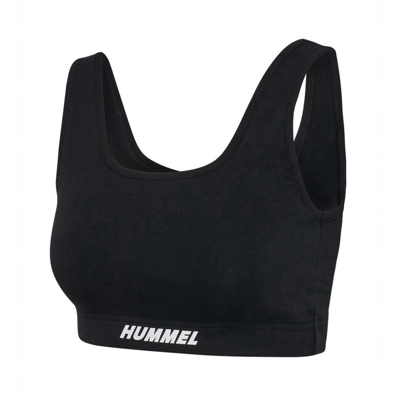 Hummel Elemental Cotton Top Sport BH Dames Zwart | 884734-129