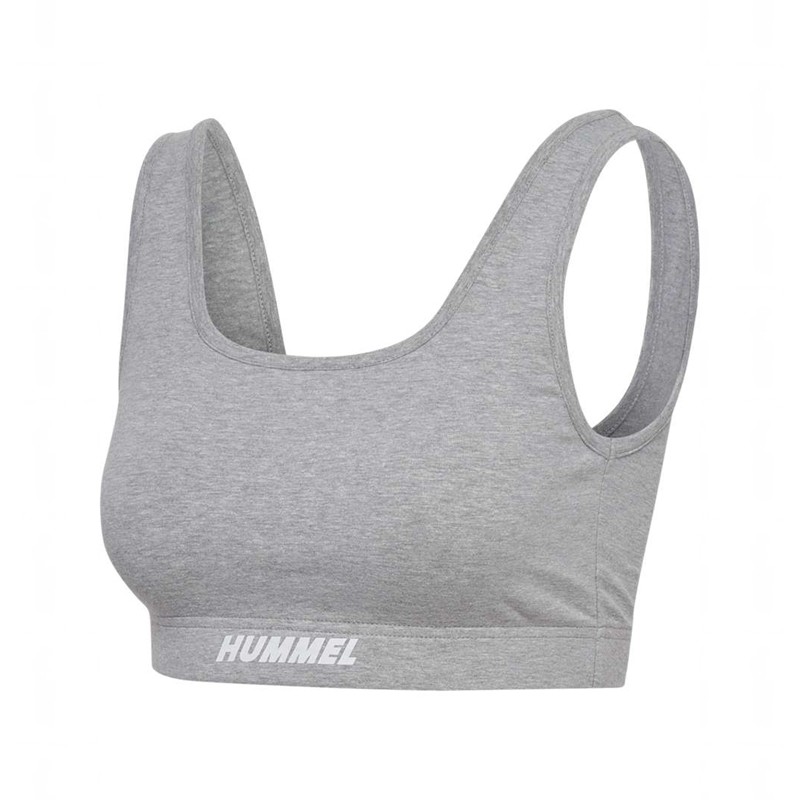 Hummel Elemental Cotton Top Sport BH Dames Grijs | 839644-512