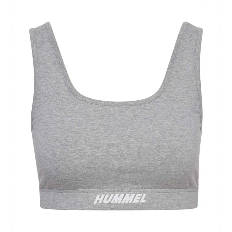 Hummel Elemental Cotton Top Sport BH Dames Grijs | 839644-512