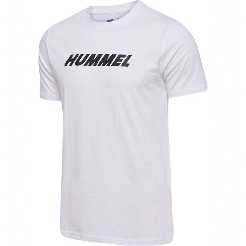 Hummel Elemental Logo Cotton T-shirts Heren Wit | 560255-140